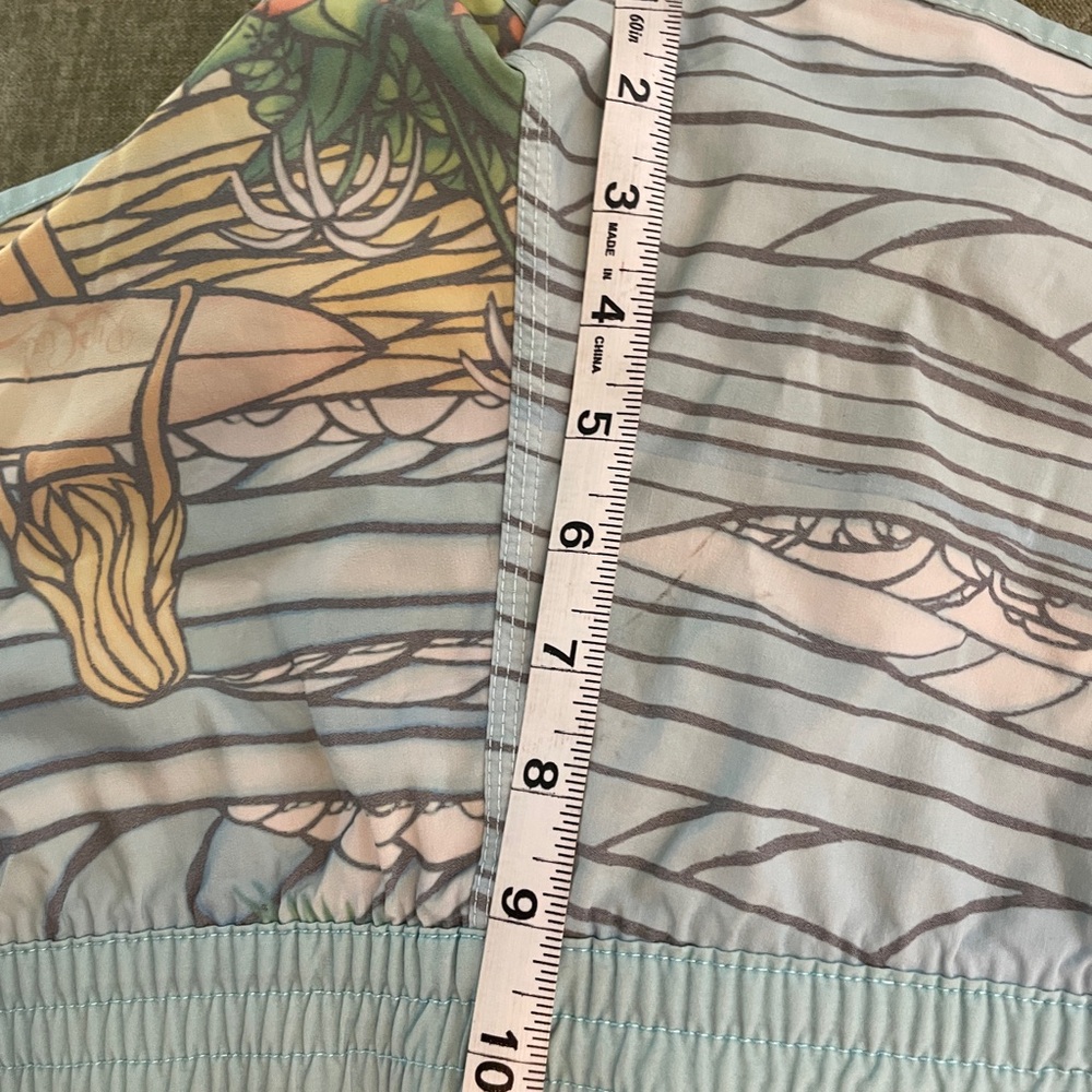 Heather brown rare Light Blue art print Board Shorts - Picture 3 of 4